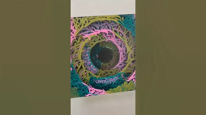 разноцветный 3D холст 🤯 Tg rebosober #граффити #искусство #арт #творчество #fyp