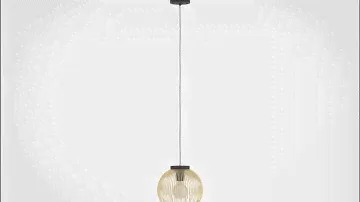 Eglo 900166 Hängeleuchte VENEZUELA E27 1X40W Stahl schwarz, gold H:110cm Ø23.5cm dimmbar