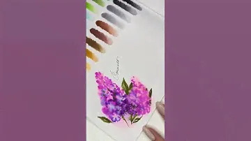 Воздушная зарисовка акварельными маркерами CoLLart #aquarelle #aesthetic #trending