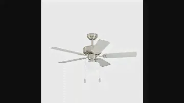Eglo 35074 Deckenventilator CADIZ 1X40W/E27 H:46,1cm Ø:106,6cm silber mit Zugschalter