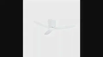 Eglo 35086 LED Deckenventilator BAVARO 4000K/15W H:24,2cm Ø:112cm mattweiss inkl. Fernbedienung