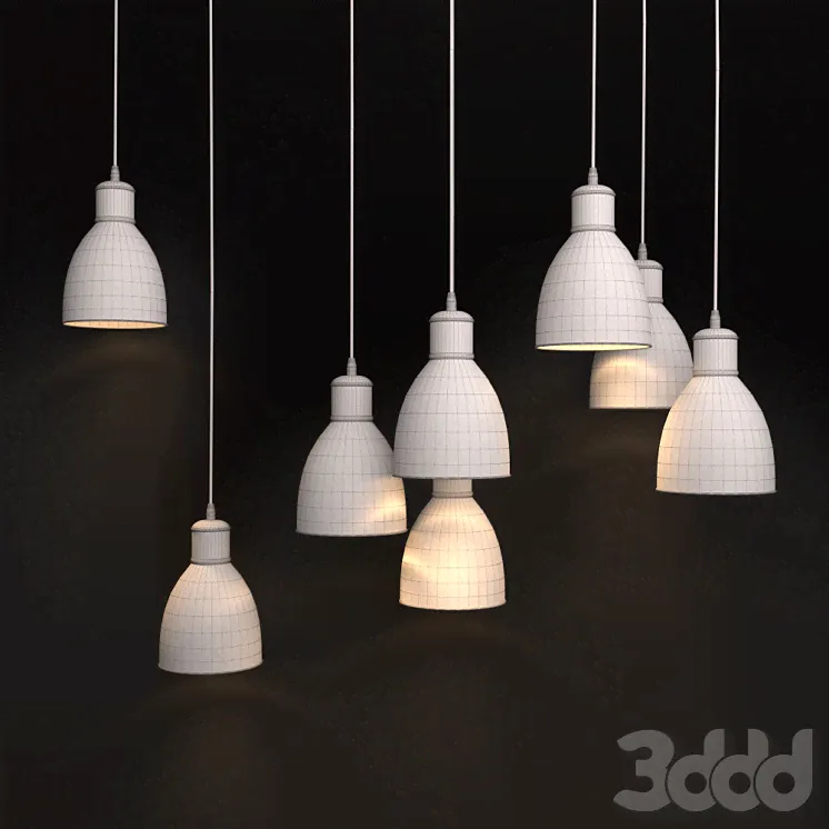 Подвесные светильники Eglo Priddy, Priddy-p - Подвесной - 3D модель-0